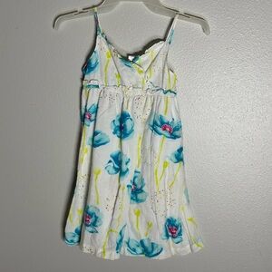 Penelope Mack Kids Sun Dress White Floral Girls Dress size 6